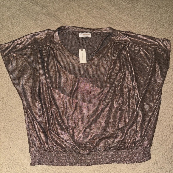 NWT Anthropologie Pilcro Shimmer Laurie Top size large - Picture 3 of 5